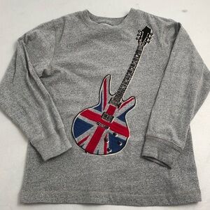 Gymboree gray guitar long sleeve t-shirt 7